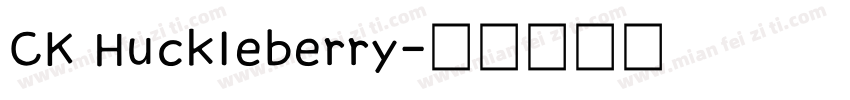 CK Huckleberry字体转换